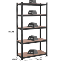 Profy Metalna polica 180x90x40 cm nosivosti 875 kg