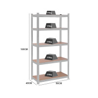 Profy Metalna polica 180x90x40 cm nosivosti 875 kg