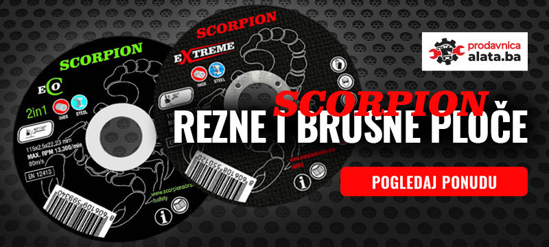 SCORPION REZNE I BRUSNE PLOČE
